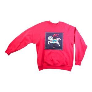 80s vintage lee sweatshirt - carousel horse  - made in usa